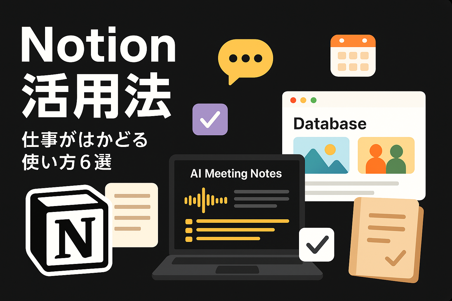 【2025年版】Notion AIの活用法まとめ｜タスク管理・会議録・マニュアル作成まで実例付きで解説