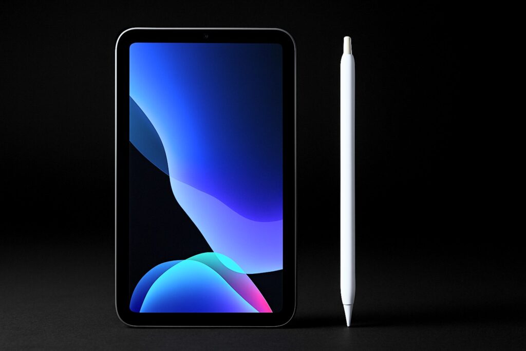 シンプルな本体＋Apple Pencil（第1世代USB-C版）と並べた構成