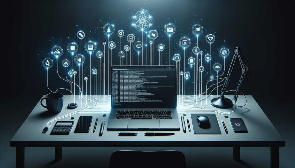 Claude Codeのターミナルから9つの外部サービスに接続するMCP連携のイメージ図