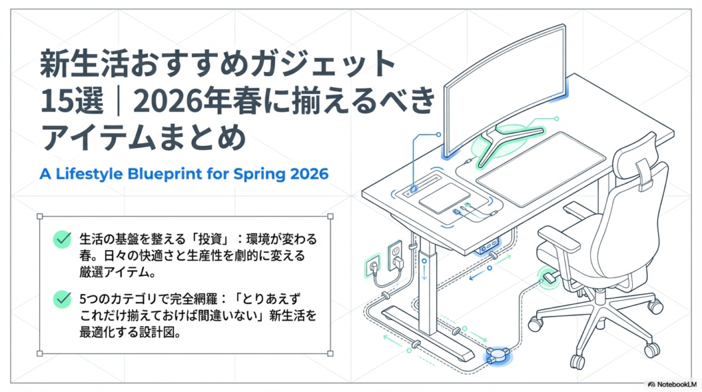 新生活おすすめガジェット15選 2026年春に揃えるべきアイテムまとめ