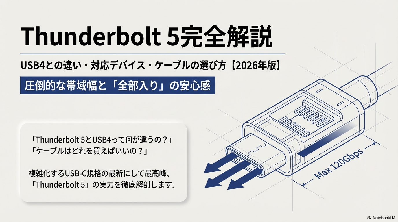 Thunderbolt 5まとめ - 全部入りの安心規格