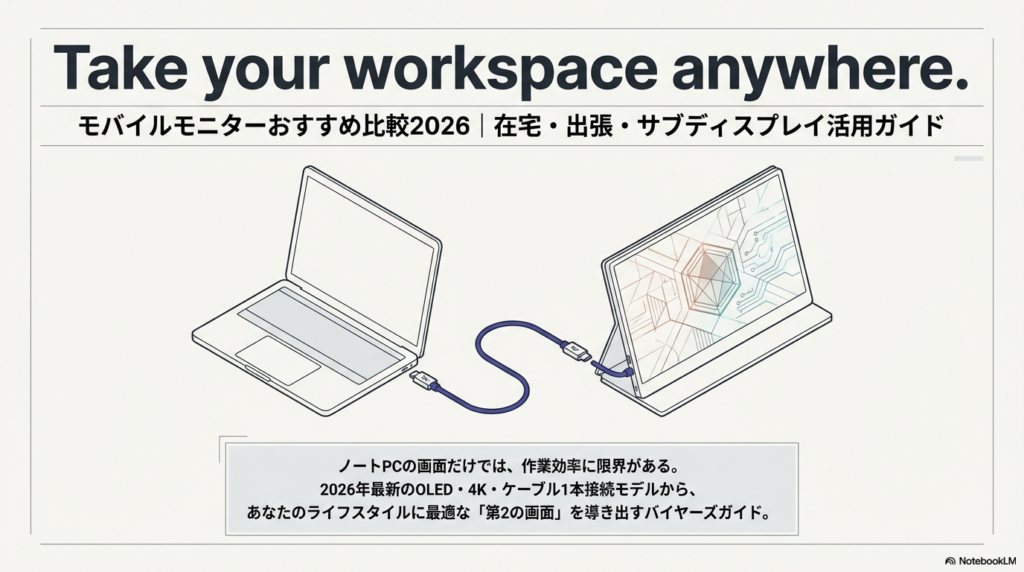 モバイルモニターおすすめ比較2026｜用途別10選と選び方ガイド アイキャッチ