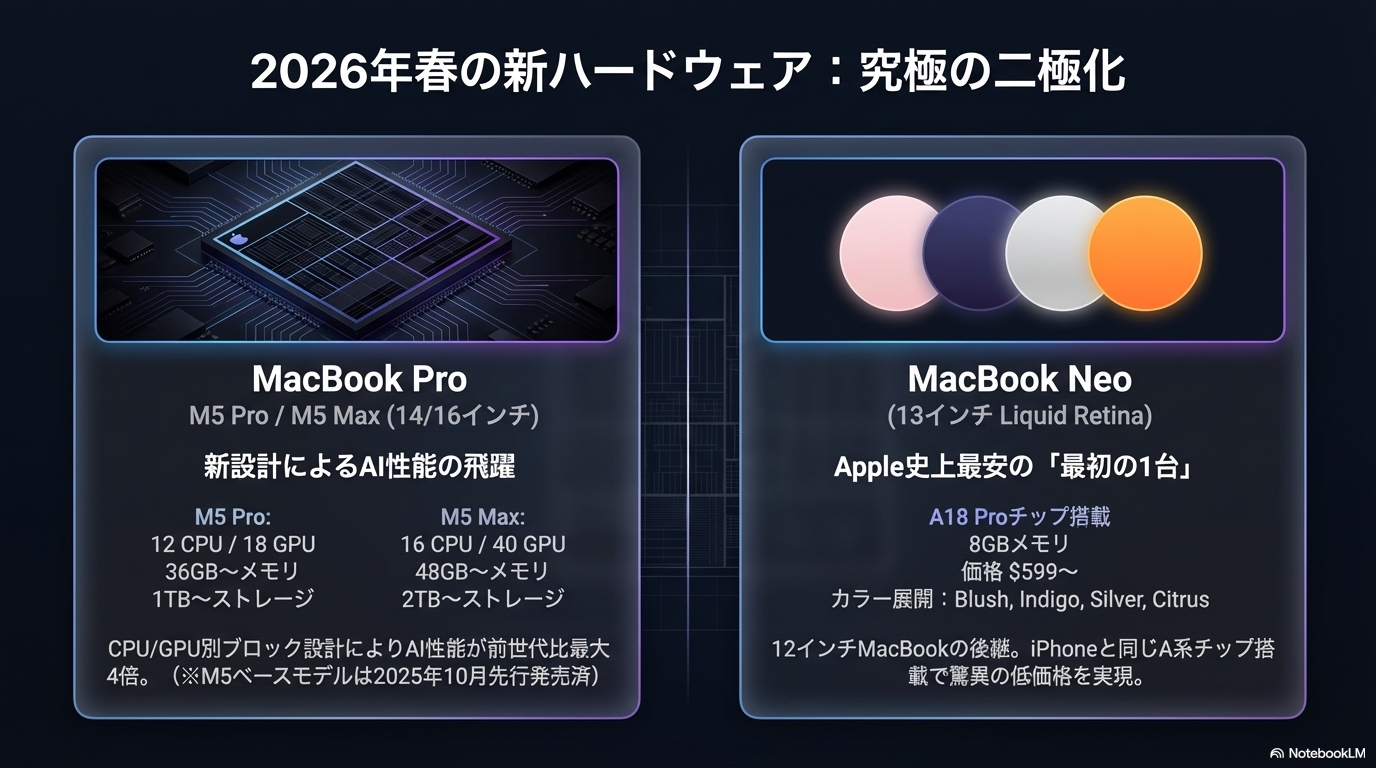 MacBook Neo 2026年3月発売