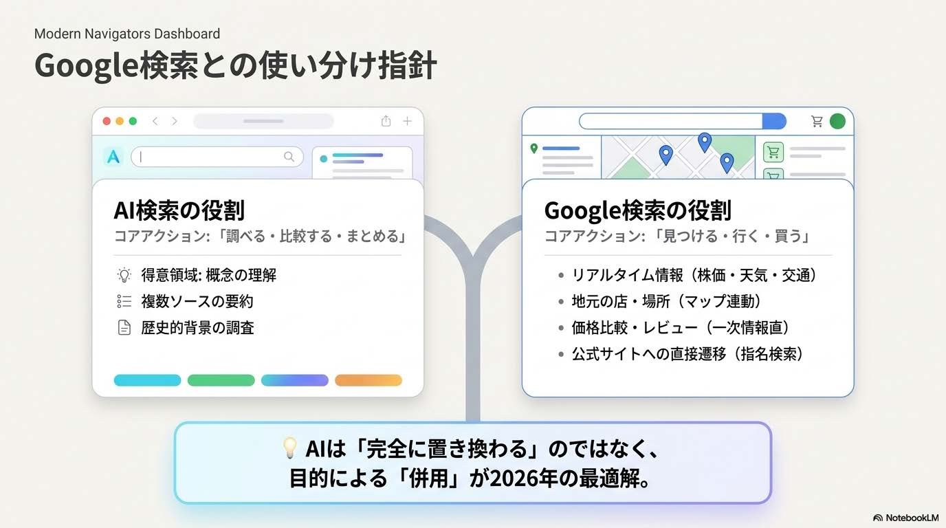 Google検索とAI検索の使い分け