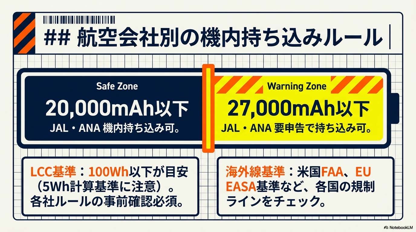 航空会社別の機内持ち込みルール