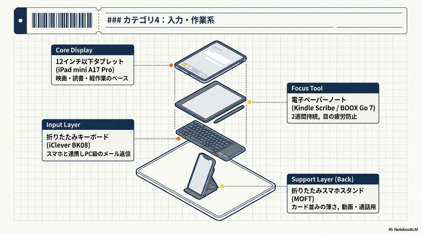入力・作業系4点