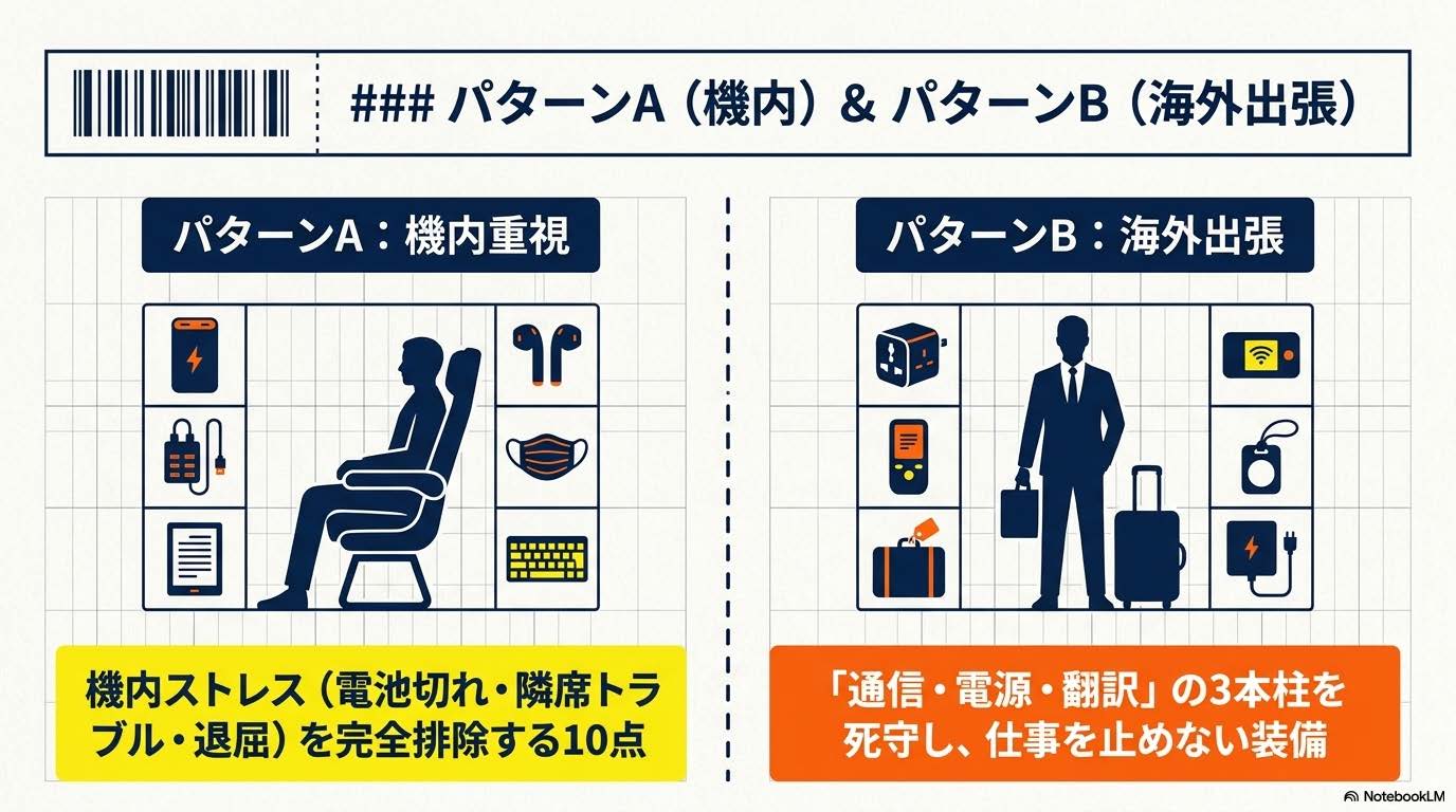 パターンA：空港/機内10選