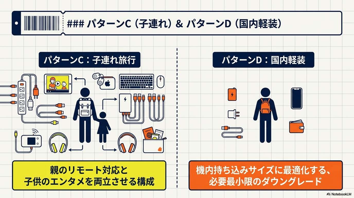 パターンC：子連れ旅行