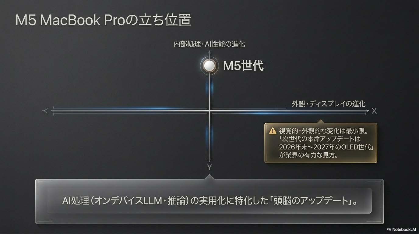 M5 MacBook Proの立ち位置