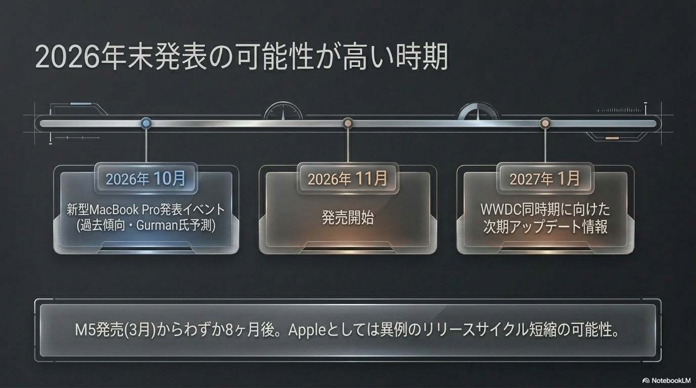 2026年末発表時期予想