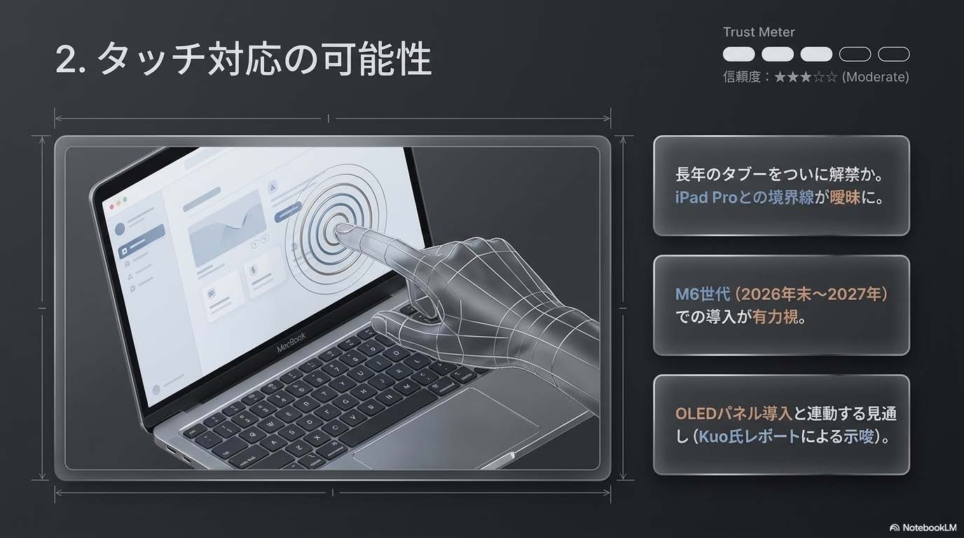 タッチ対応リーク