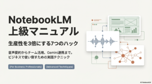 NotebookLM 上級テクニック Gemini連携 音声要約 チーム利用 2026