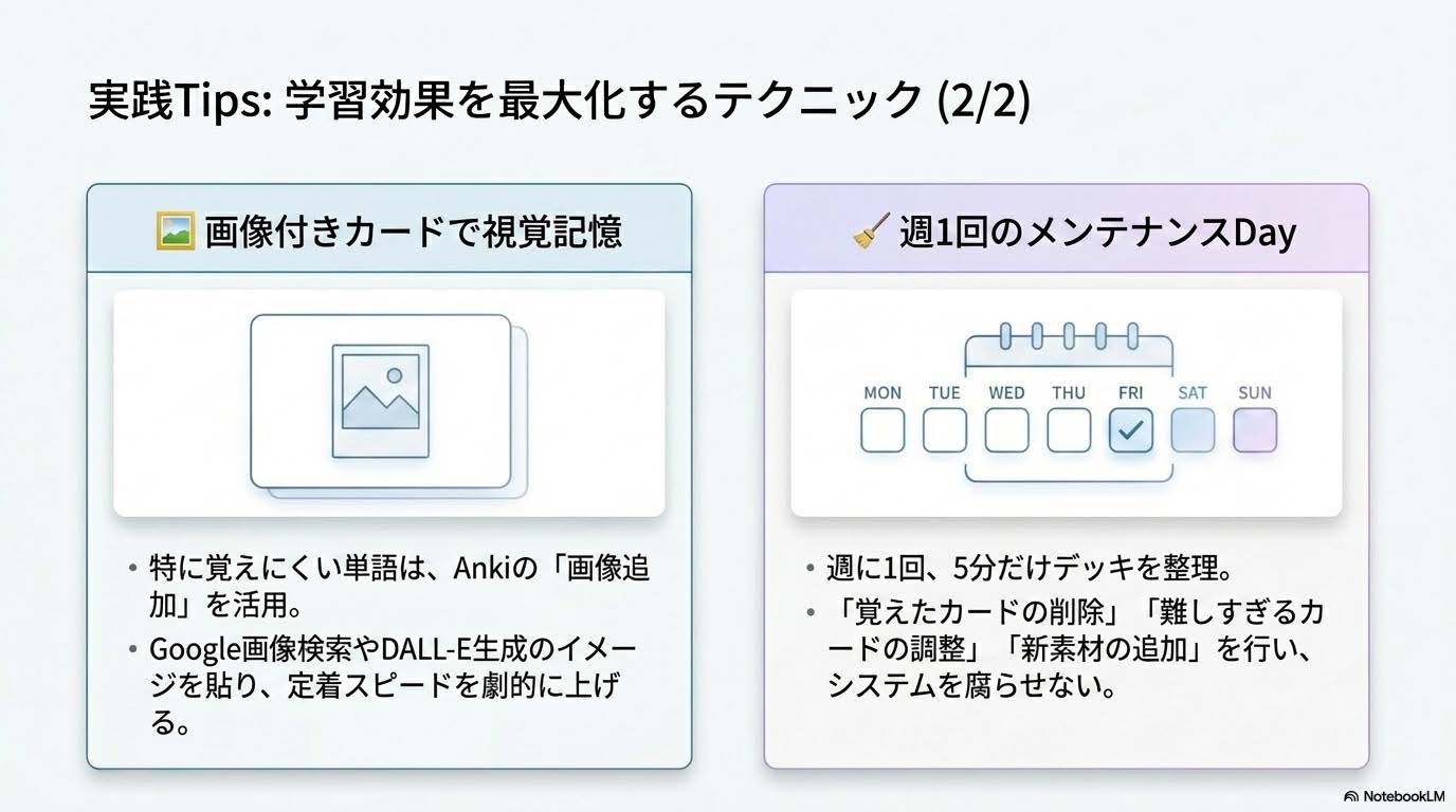Ankiカードに画像を添付して視覚記憶で定着を早めるテクニックの解説