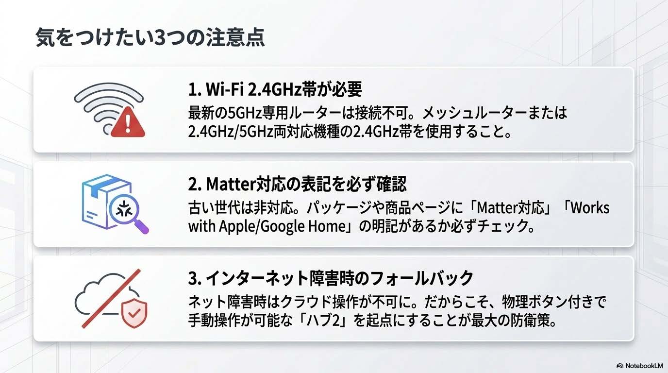 SwitchBot導入時のWi-Fi帯域・Matter表記・ネット障害の3注意点