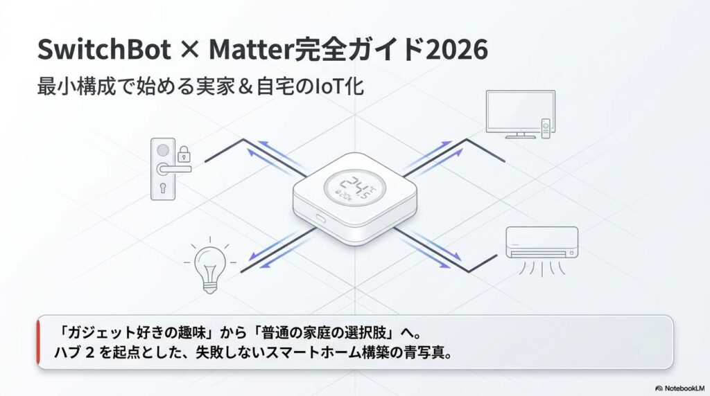 SwitchBot×Matter対応スマートホーム完全ガイド2026のアイキャッチ画像