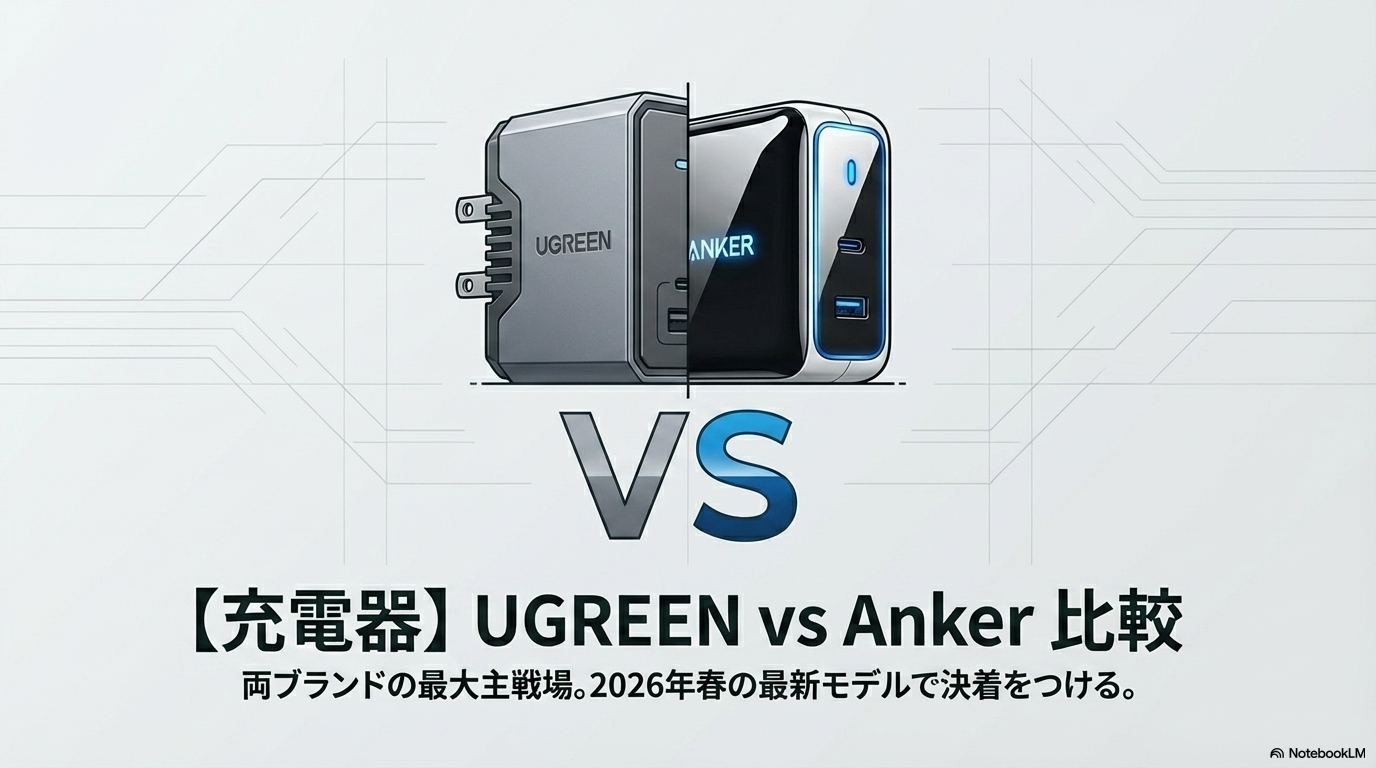 UGREEN vs Anker 充電器比較 GaN 2026