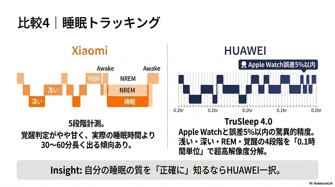睡眠トラッキング比較