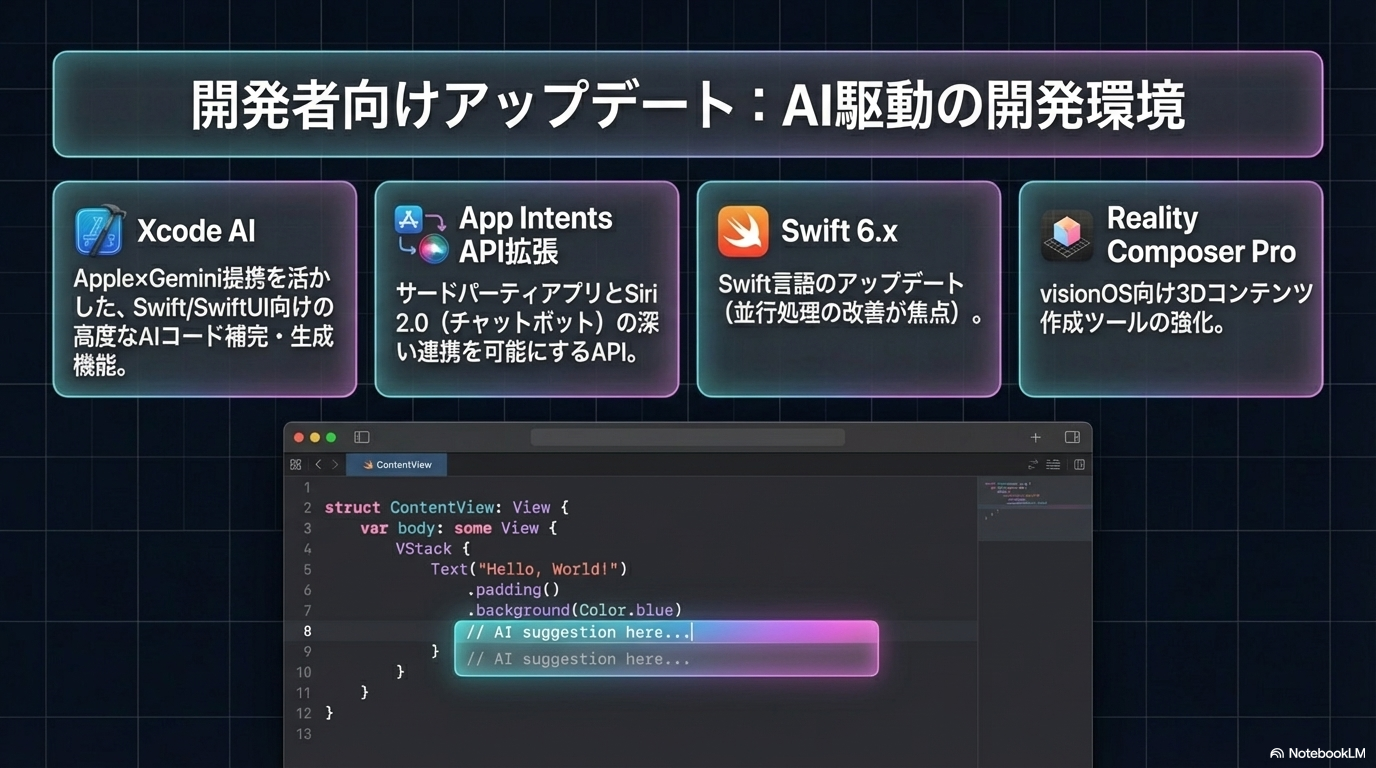 WWDC 2026 開発者向けアップデート予想