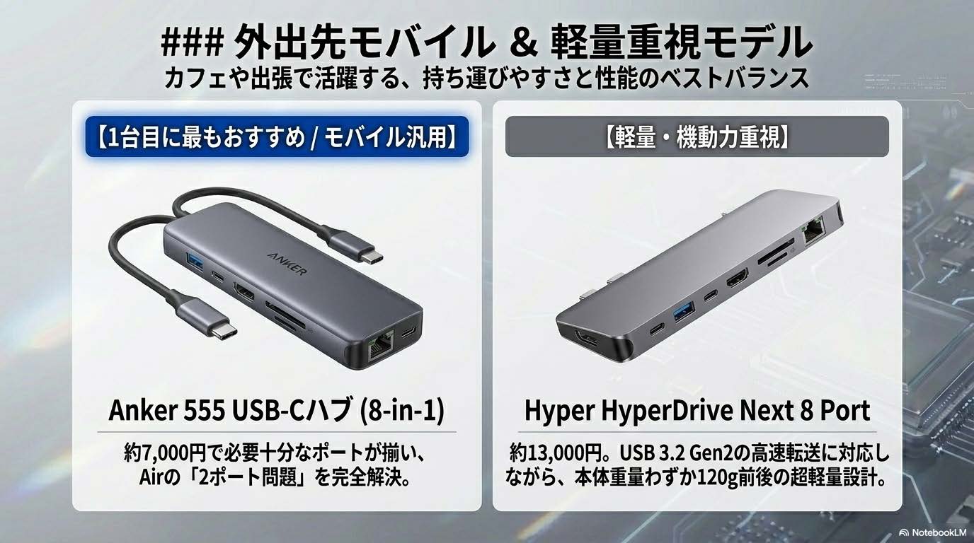 外出先でモバイル作業がメイン