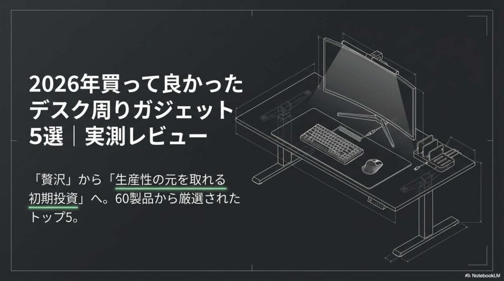 2026年買って良かったデスク周りガジェット5選 アイキャッチ画像