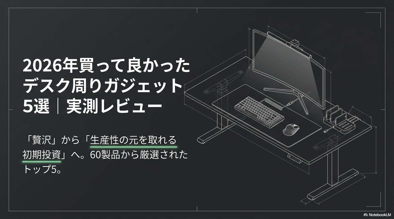 2026年買って良かったデスク周りガジェット5選 アイキャッチ画像