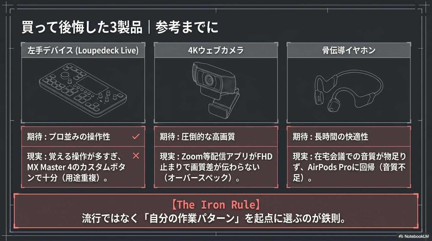 買って後悔した3製品の共通点