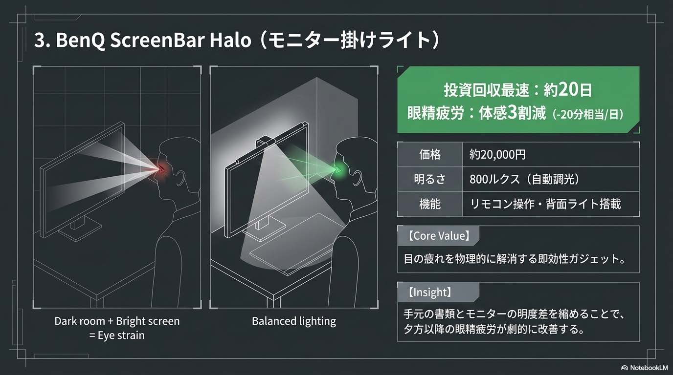 BenQ ScreenBar Haloのレビュー