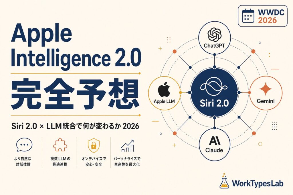 Apple Intelligence 2.0完全予想のメインビジュアル