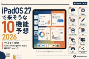 iPadOS 27の10機能予想ランキング・WWDC 2026を踏まえた予想図解