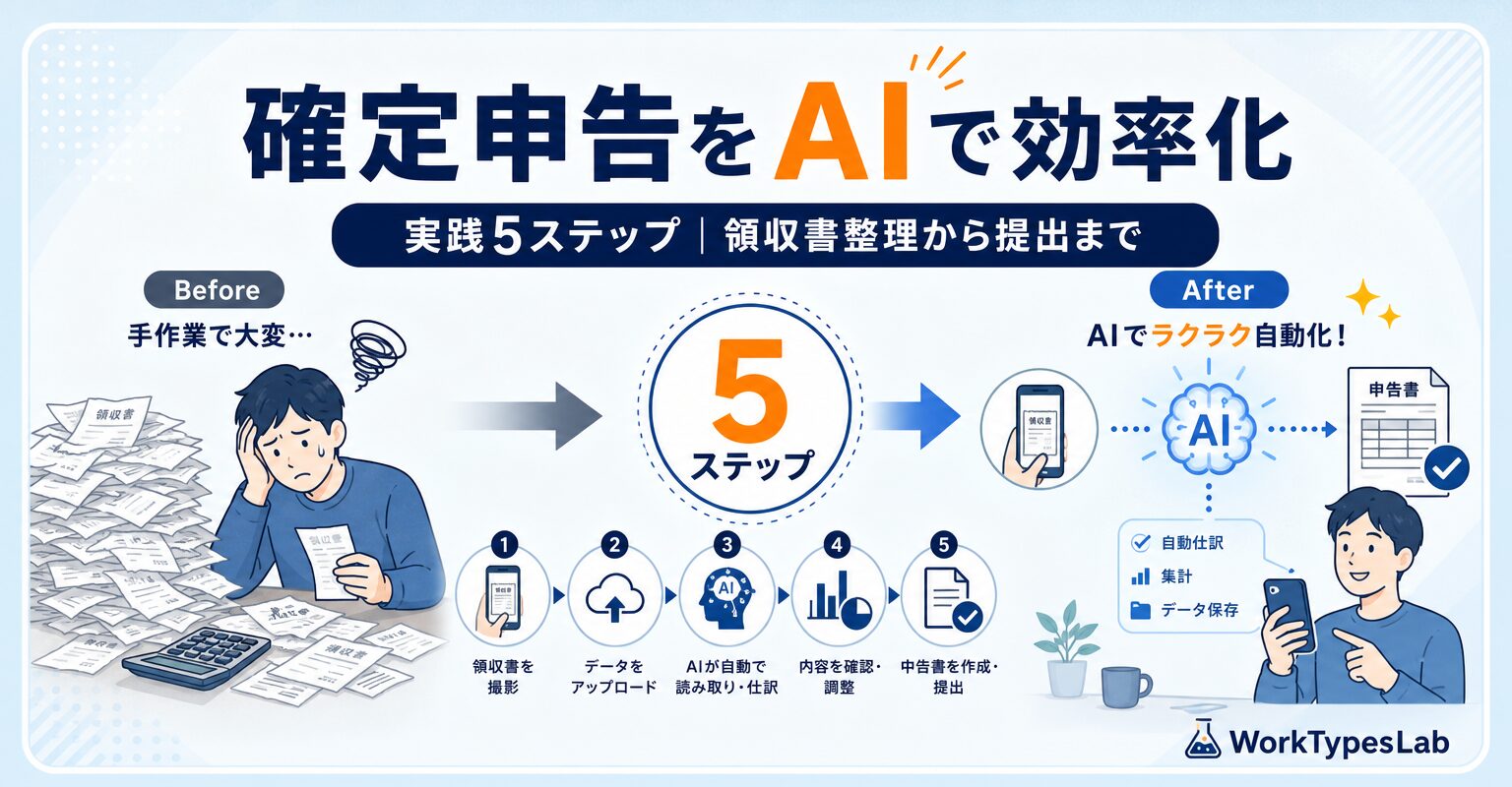 確定申告をAIで効率化する5ステップ
