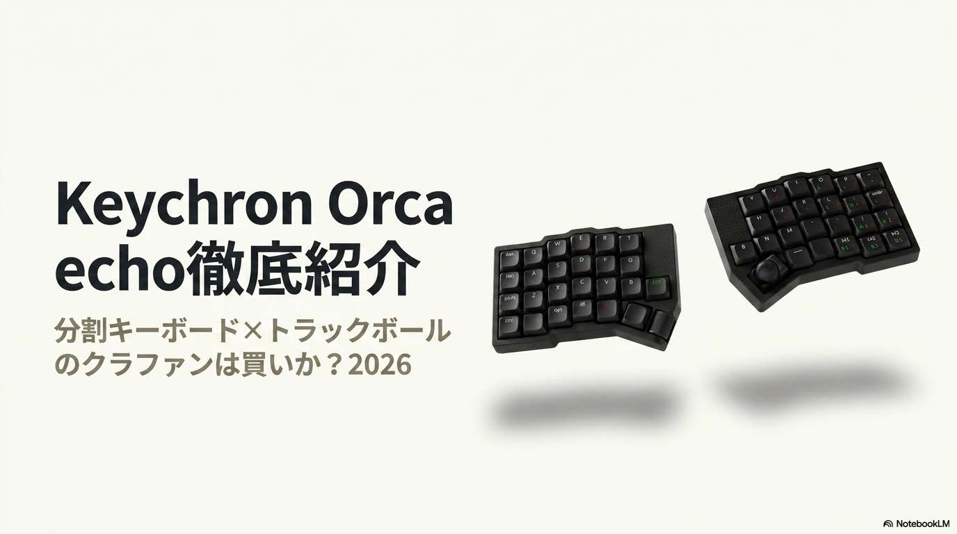 Keychron Orca echoの特徴・価格・スイッチを整理した分割キーボード解説図解