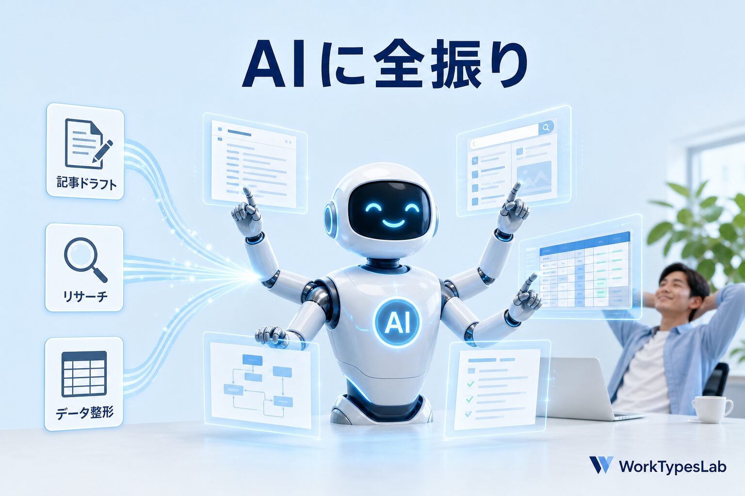 AIに全振りしていい業務|記事ドラフト・リサーチ・データ整形