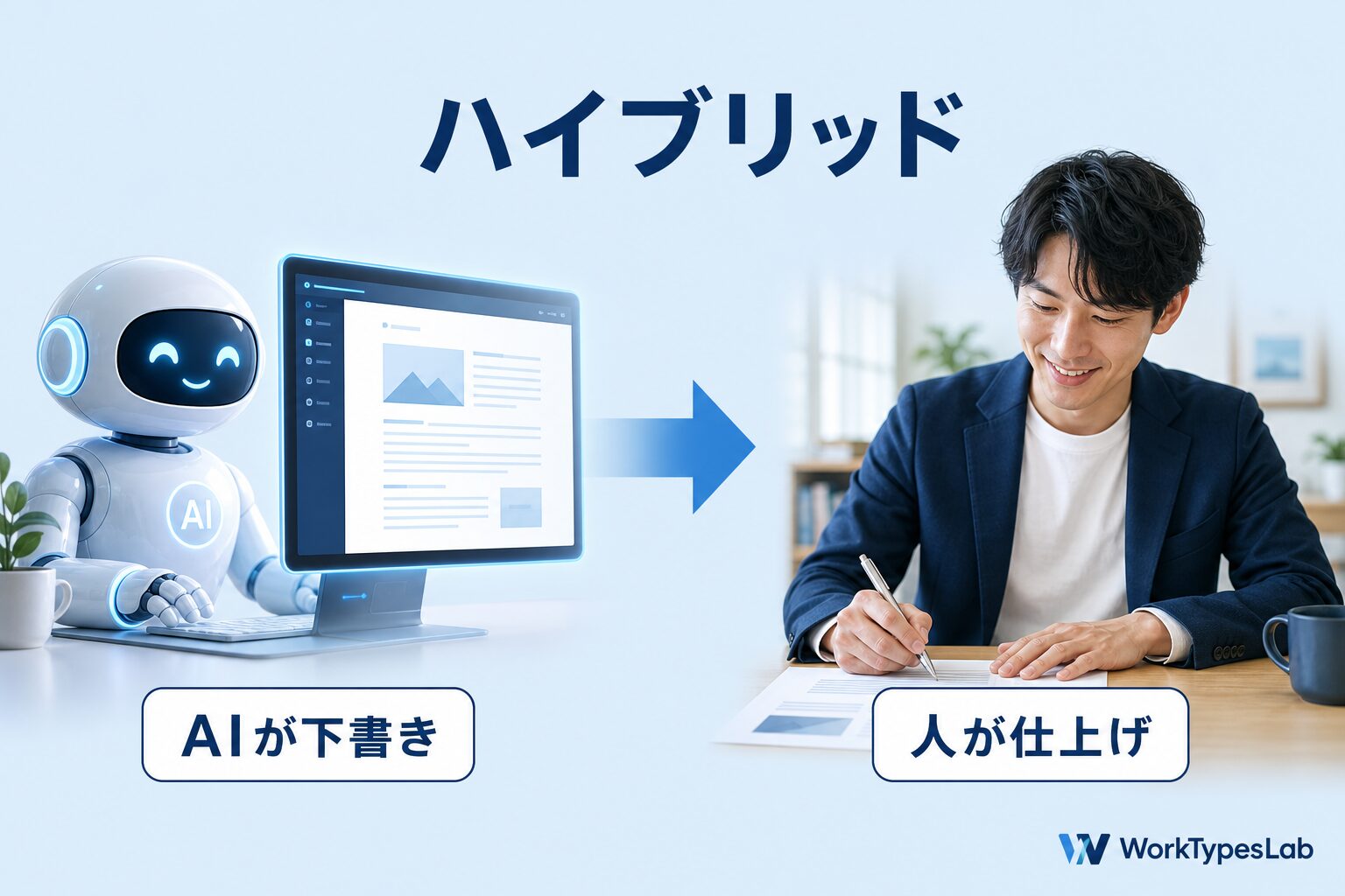 AIを主・人を仕上げにするハイブリッド業務|SNS運用・経理・デザイン