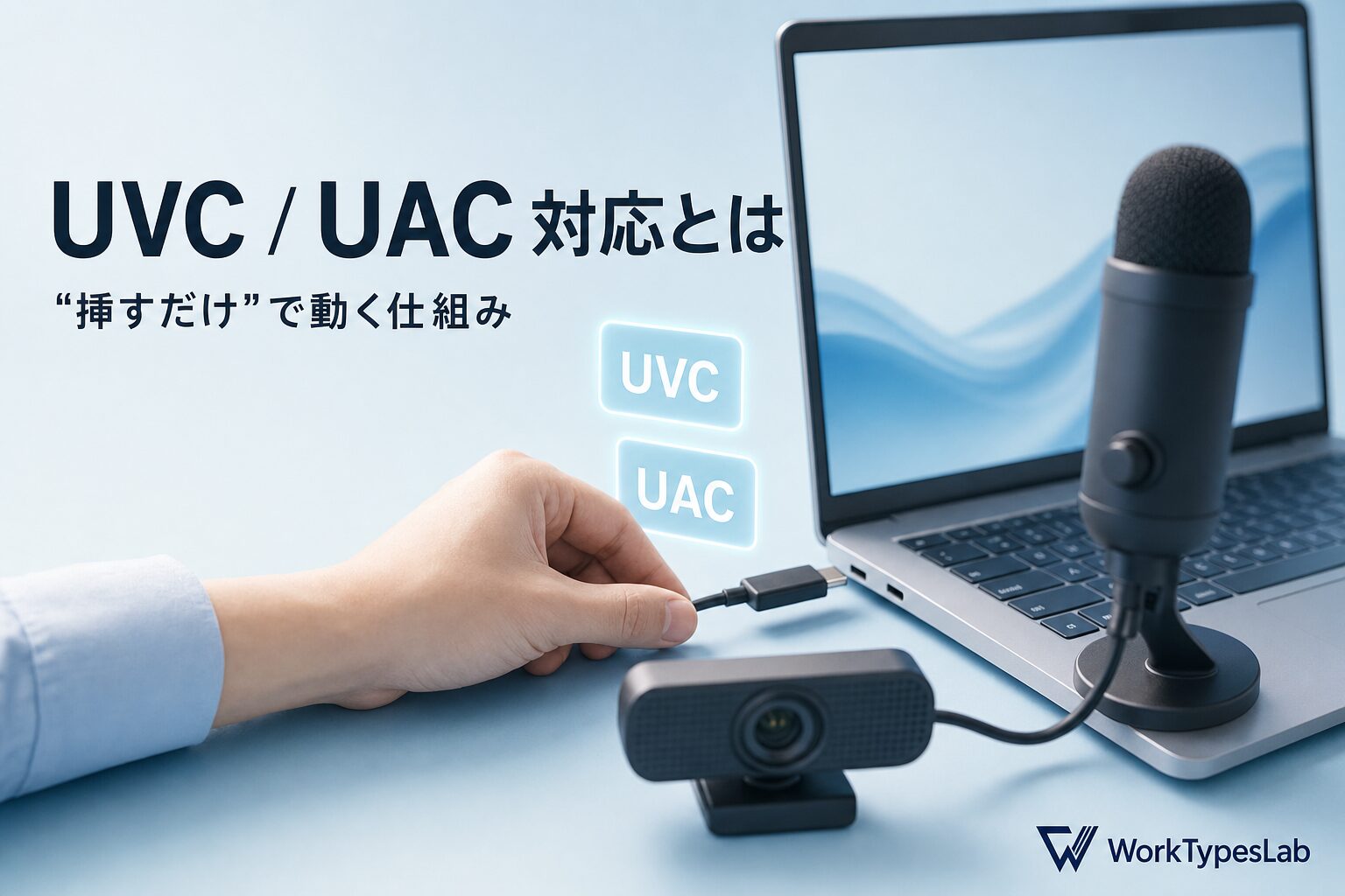 UVC/UAC対応とは挿すだけで動く仕組みの図解