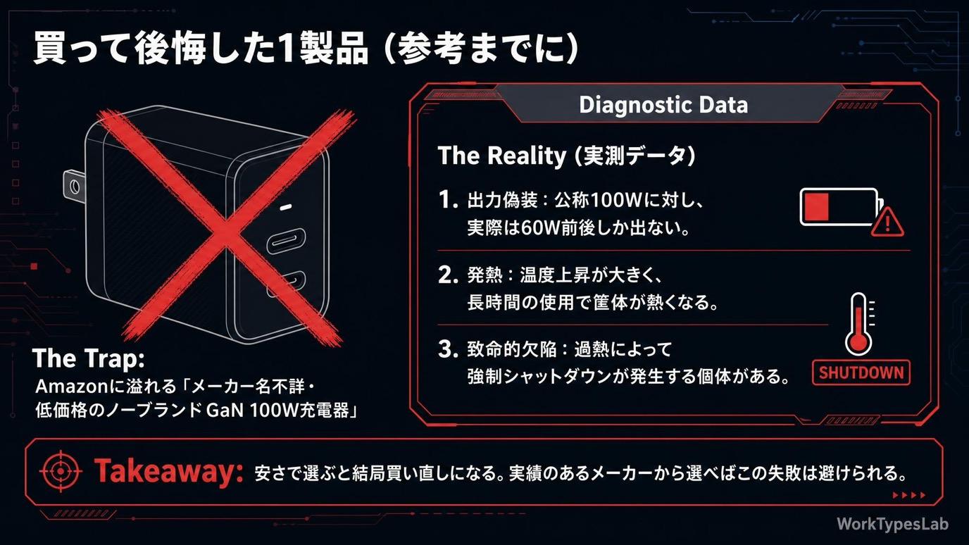 買って後悔した1製品(参考までに)
