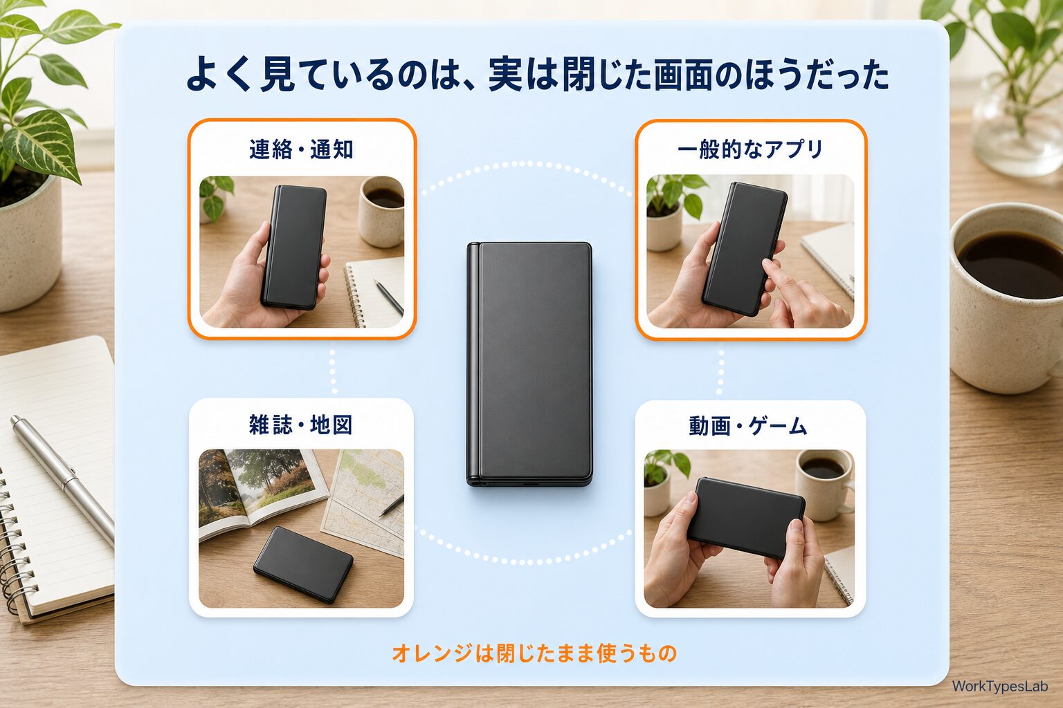 Galaxy Z Fold6ユーザーが実際によく使うのはカバー画面のほう