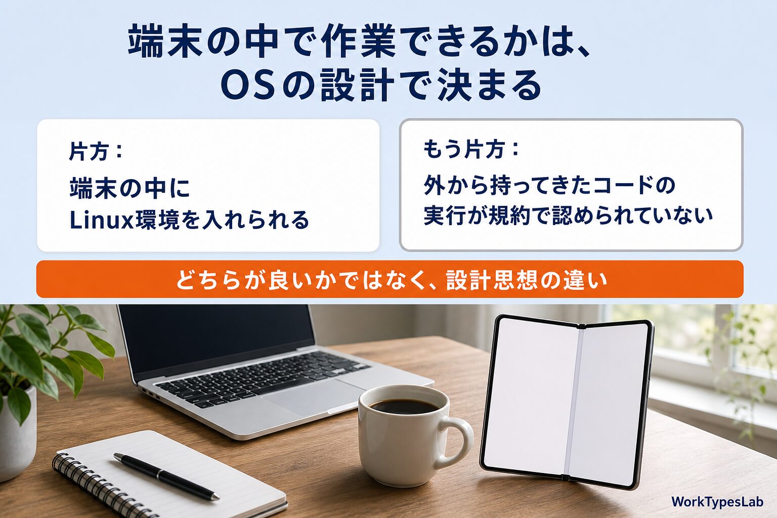ターミナルとSSHの自由度比較 - iOSとAndroidの違い