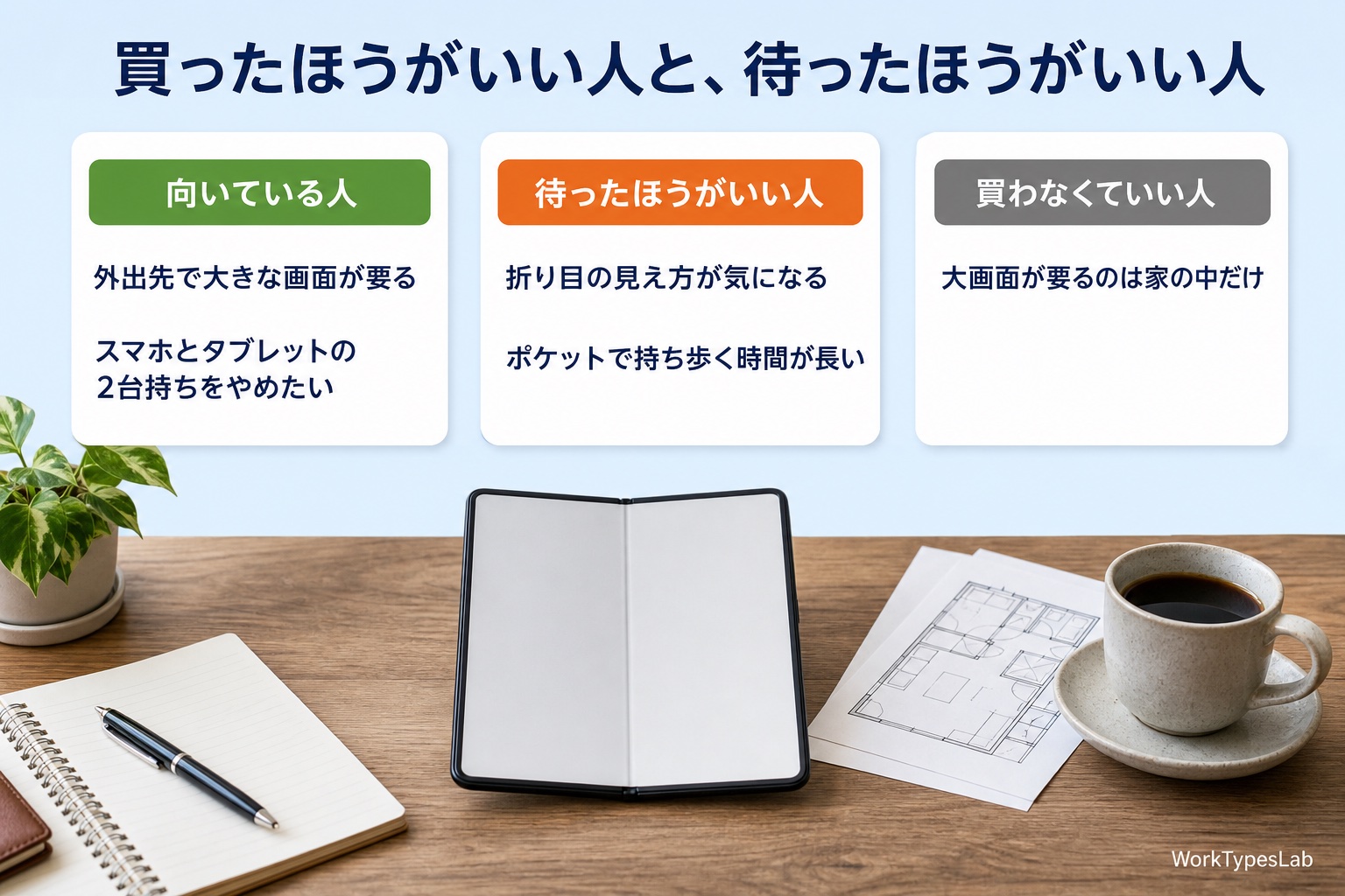 折りたたみiPhone（iPhone Duo）が向いている人・待ったほうがいい人・買わなくていい人